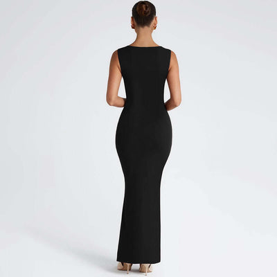 Black Square-Neck Maxi