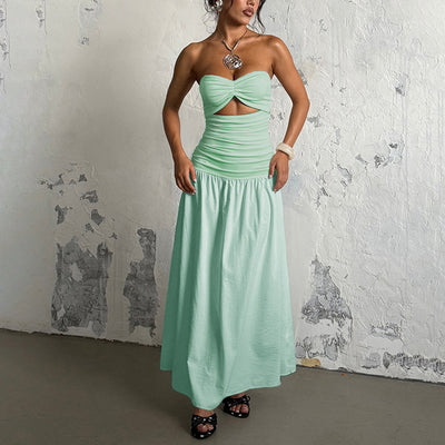 Strapless Cutout Maxi Dress