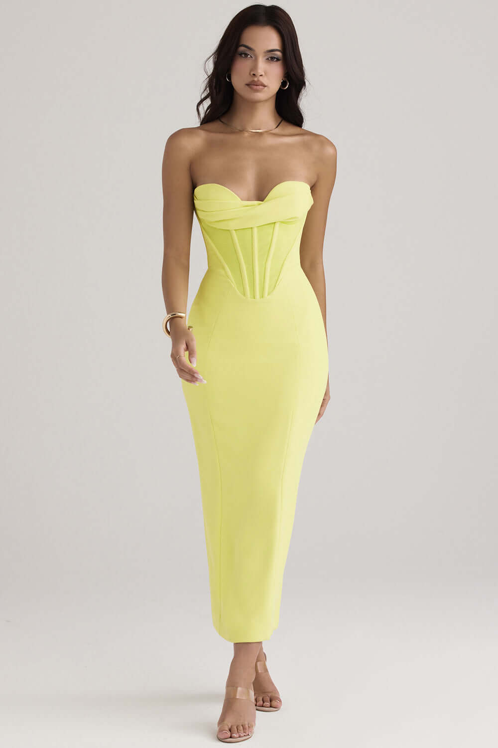 Neon Lime Structured Dress