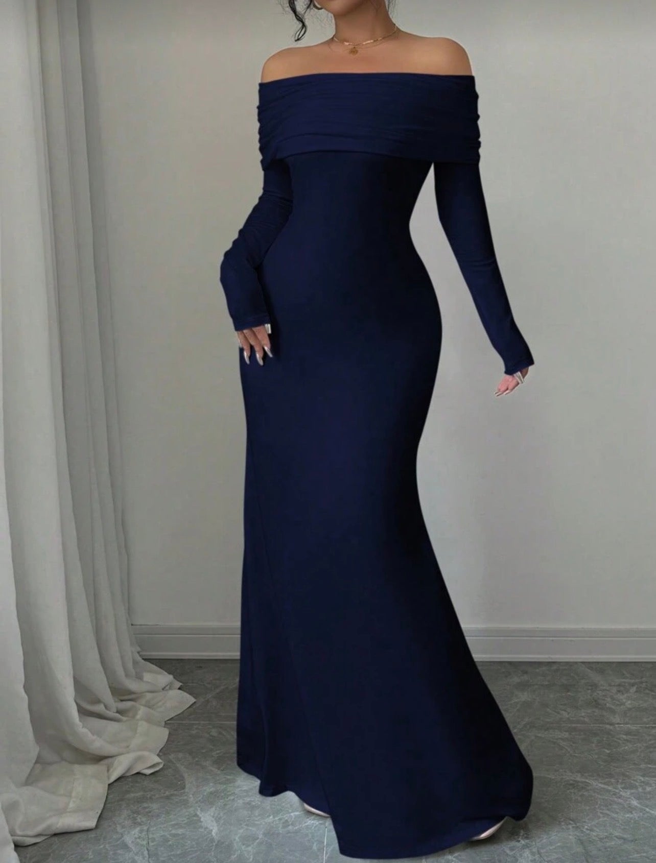 The Navy Twist Maxi