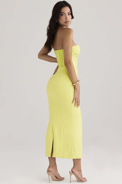 Neon Lime Structured Dress