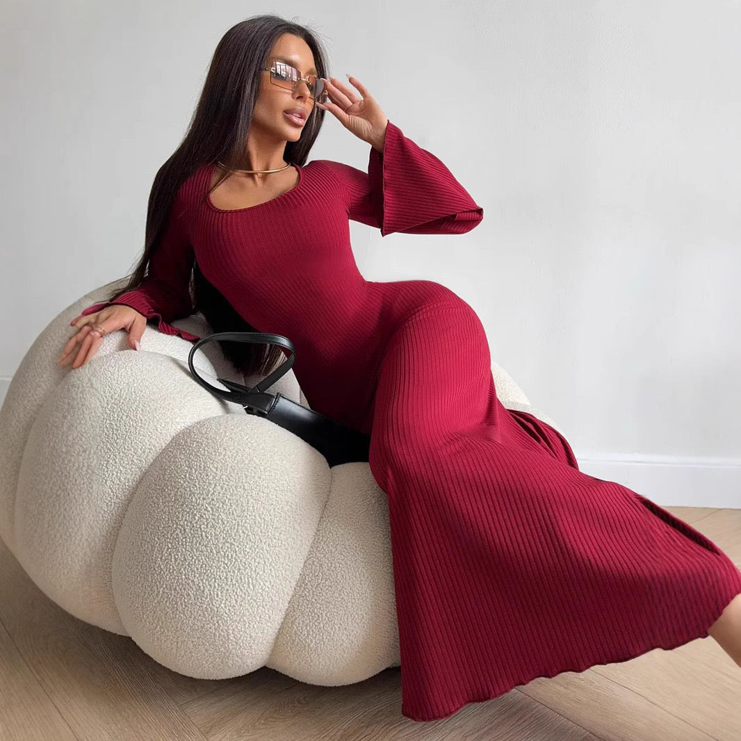The Ribbed Knit Maxi Dress Timeless Allure