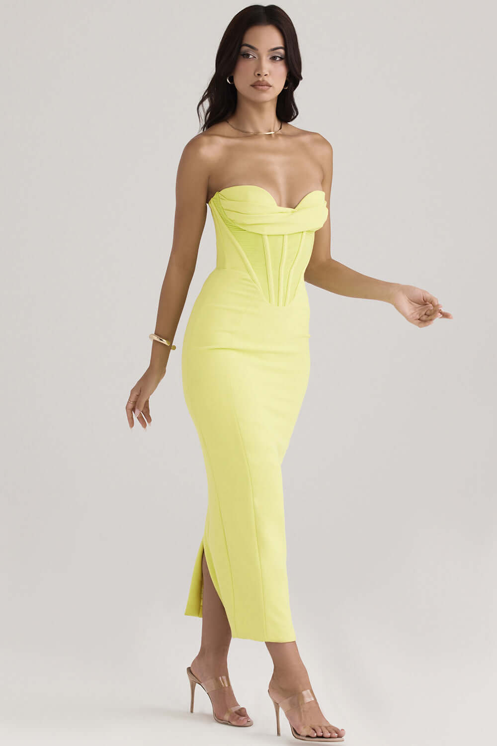 Neon Lime Structured Dress