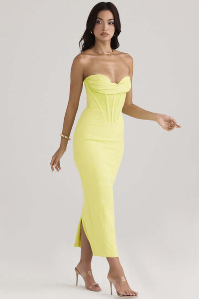 Neon Lime Structured Dress