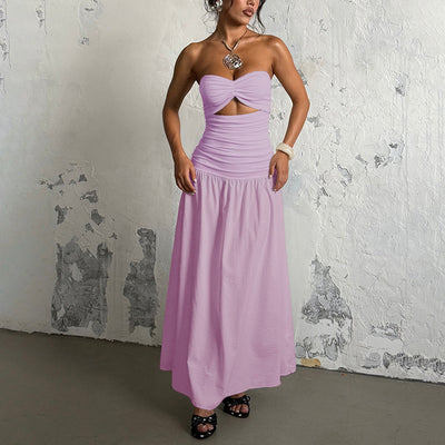 Strapless Cutout Maxi Dress