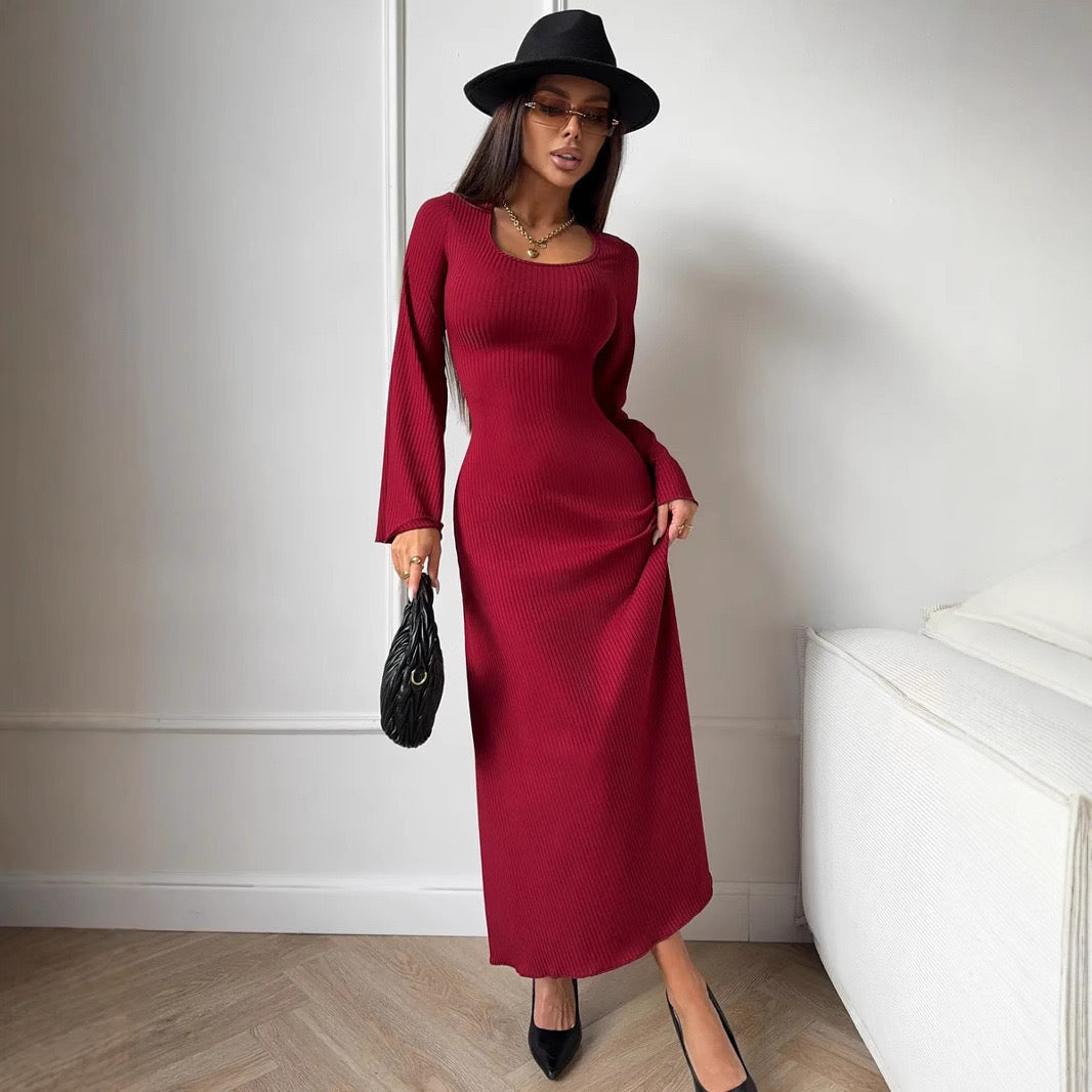 The Ribbed Knit Maxi Dress Timeless Allure